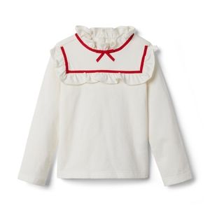 RUFFLE RIBBON JERSEY TOP Janie and Jack